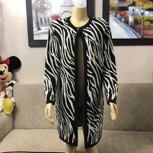 OPEN FRONT SAG HARBOR DRESS CARDIGAN